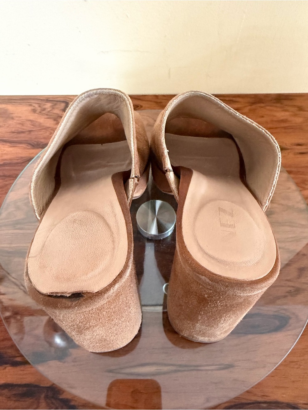 Inez Ceci Mules in toffee suede in 7 - Picture 12 of 16